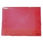 PORTADOCUMENTOS CARTA CON LIGA COLORES SURTIDOS PLASTICO TRANSP
