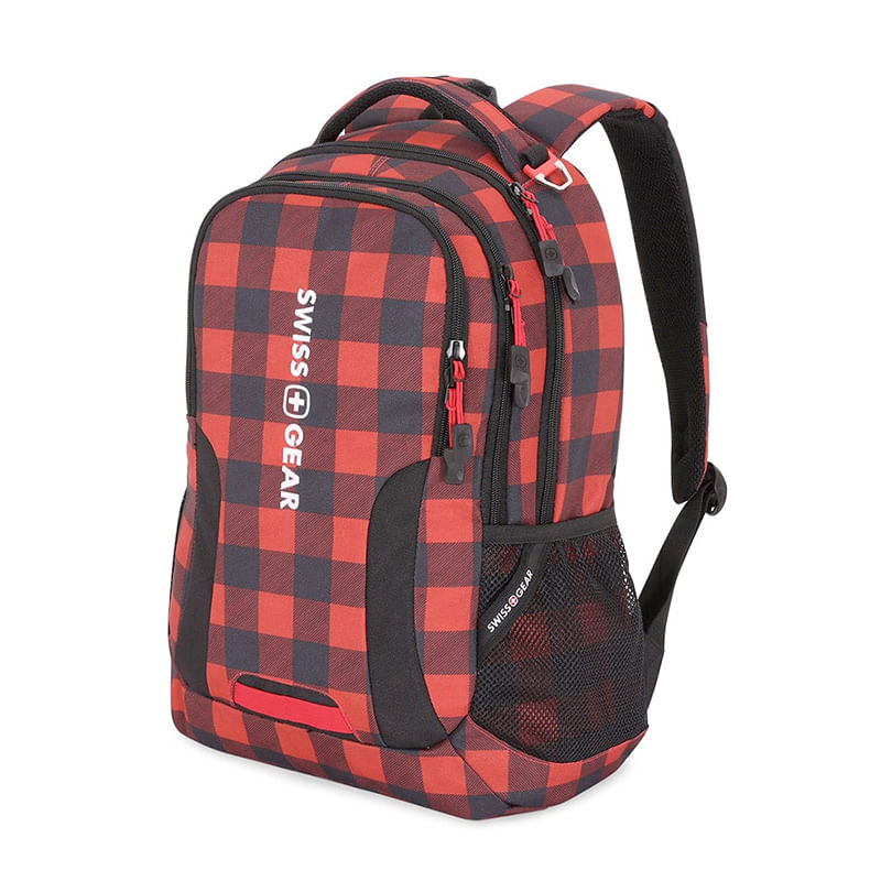 MOCHILA PARA LAPTOP SWISSGEAR 14" CUADROS ROJOS