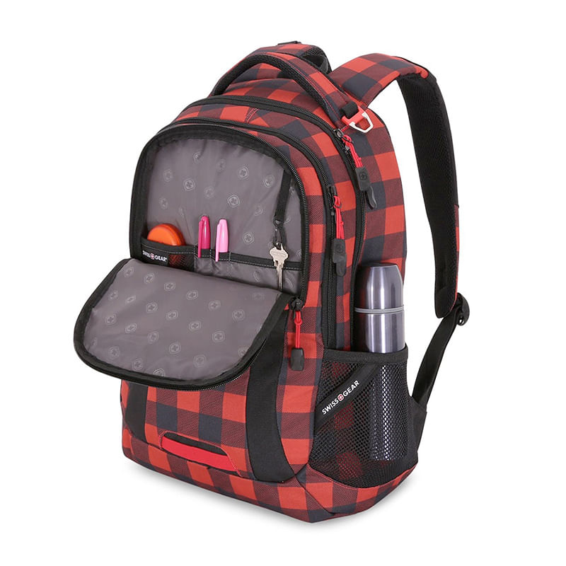 MOCHILA PARA LAPTOP SWISSGEAR 14" CUADROS ROJOS