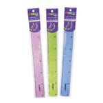 REGLA PLASTICA 30CM FLEXIBLE COLORES SURTIDOS