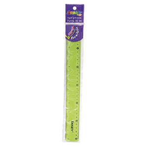 REGLA PLASTICA 30CM FLEXIBLE COLORES SURTIDOS