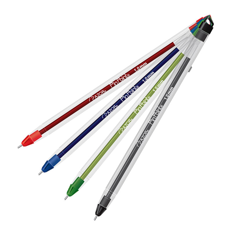 BOLIGRAFO MEDIANO STICK PINPOINT  C/4 SURTIDOS