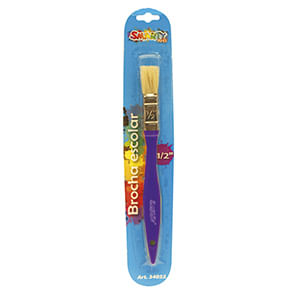 PINCEL PLASTICO ESCOLAR BROCHA 1/2" BLT