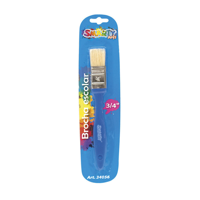 PINCEL PLASTICO ESCOLAR BROCHA 3/4" BLT