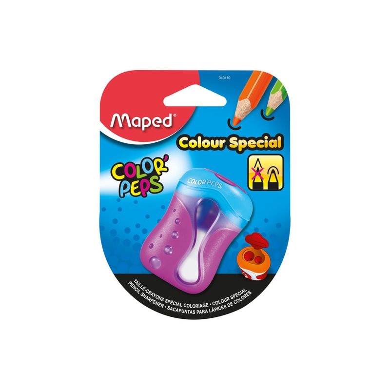 SACAPUNTAS CON DEPOSITO COLOR'PEPS 2 ORIFICIOS BLT