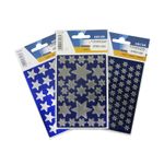 ETIQUETA FANTASIA ESTRELLAS PLATA