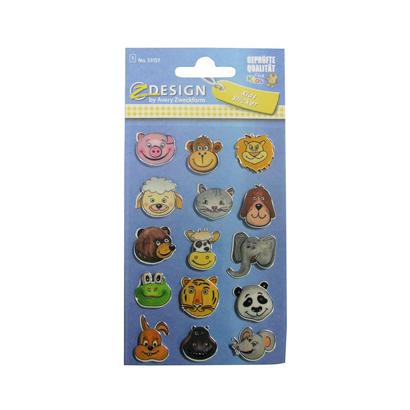 ETIQUETA DECO LINE 3D ANIMALES