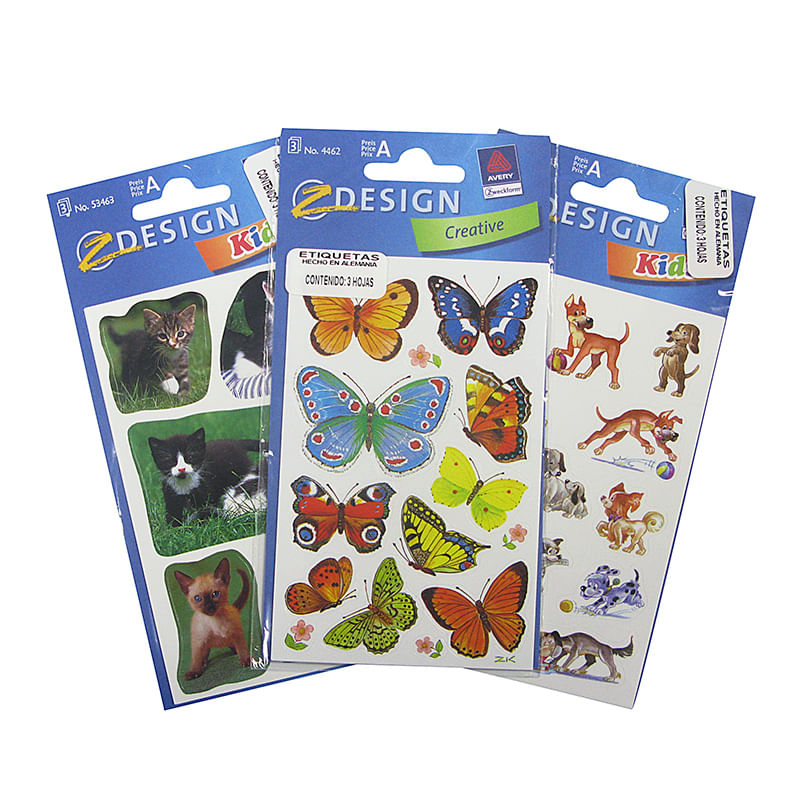 ETIQUETA FANTASIA ANIMALES VARIOS