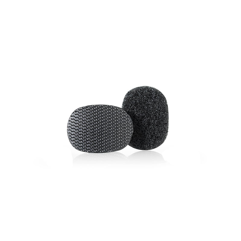 VELCRO OVALO ADHESIVO 25x19CM NEGRO C/6 PZAS