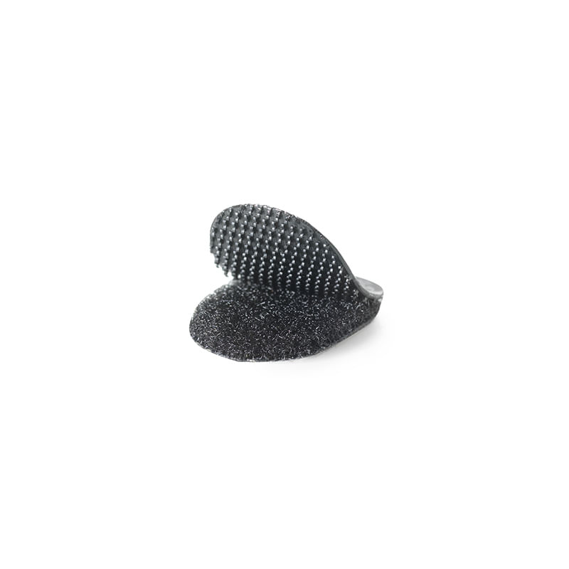 VELCRO OVALO ADHESIVO 25x19CM NEGRO C/6 PZAS