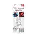 VELCRO CUADROS 22CM CIRCULOS 19CM NEGRO