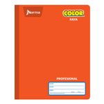 CUADERNO COSIDO PROFESIONAL 100H RAYAS NORMA COLOR