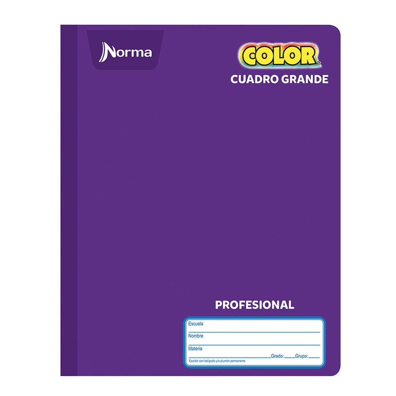 CUADERNO COSIDO PROFESIONAL 100H C-7 NORMA COLOR