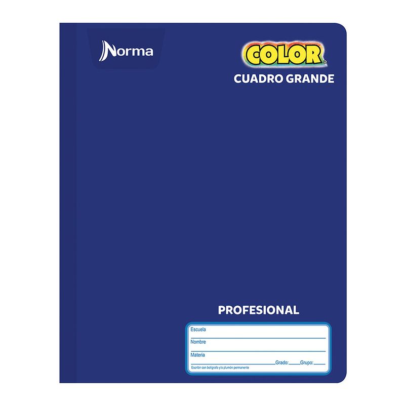 CUADERNO COSIDO PROFESIONAL 100H C-7 NORMA COLOR