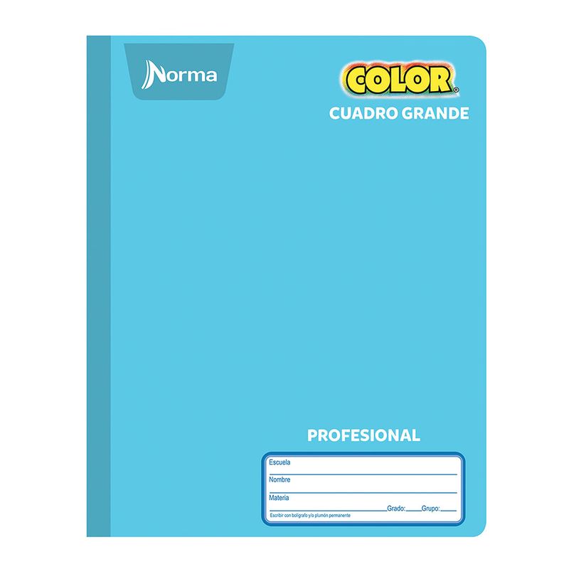 CUADERNO COSIDO PROFESIONAL 100H C-7 NORMA COLOR
