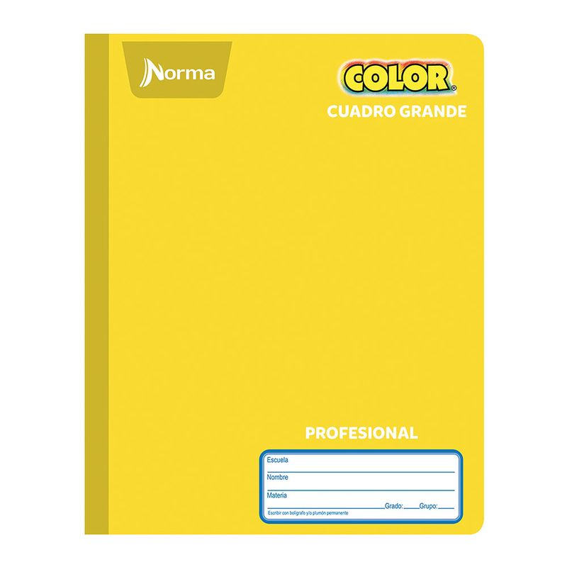 CUADERNO COSIDO PROFESIONAL 100H C-7 NORMA COLOR