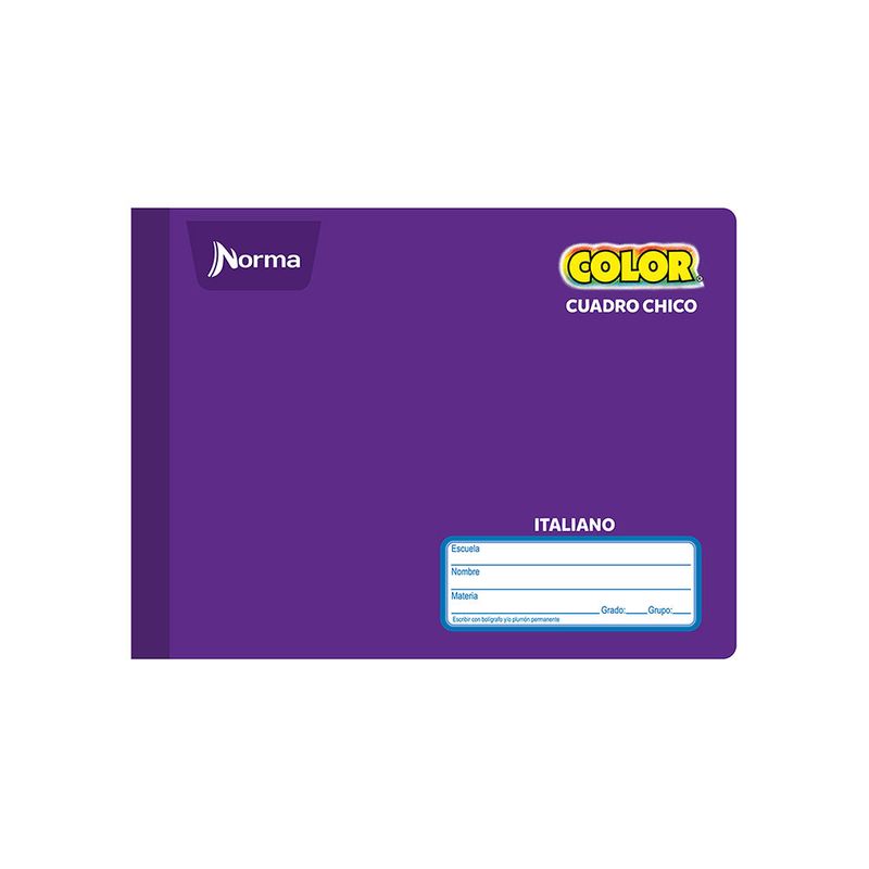 CUADERNO COSIDO ITAL 100H C-5 NORMA COLOR