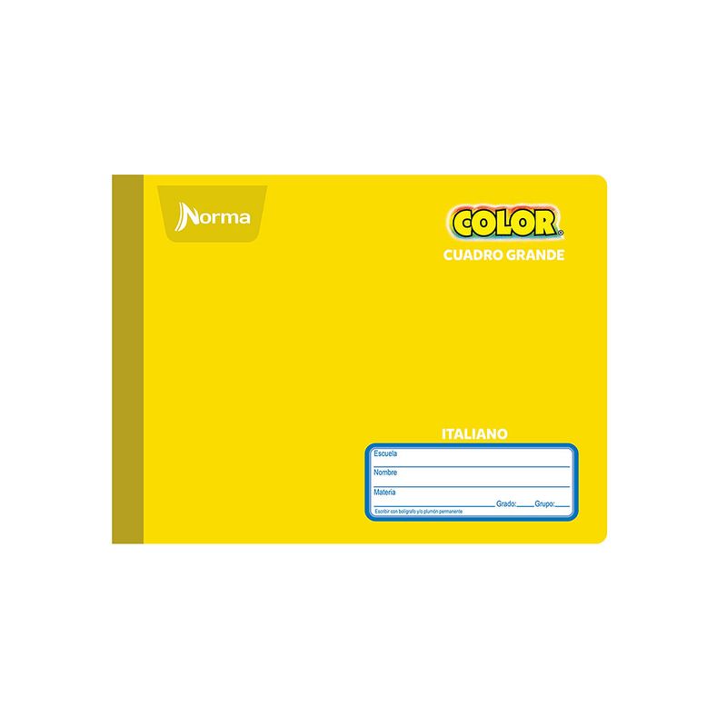 CUADERNO COSIDO ITAL 100H C-7 NORMA COLOR