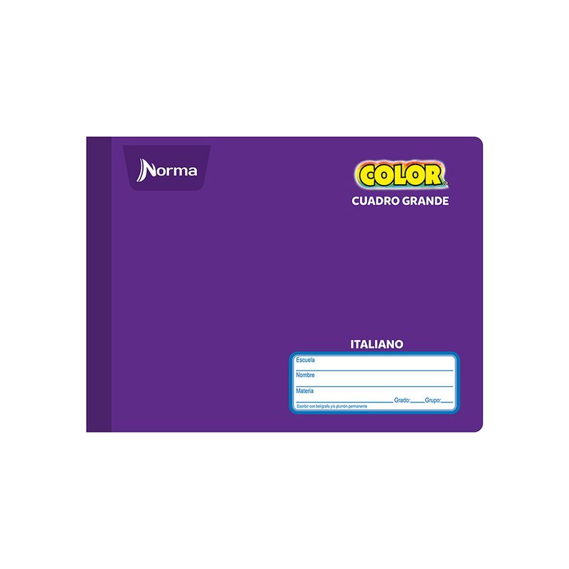 CUADERNO COSIDO ITAL 100H C-7 NORMA COLOR