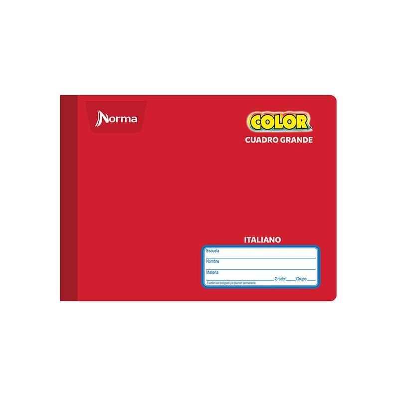 CUADERNO COSIDO ITAL 100H C-7 NORMA COLOR