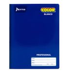 CUADERNO COSIDO PROFESIONAL 100H BLANCO NORMA COLOR