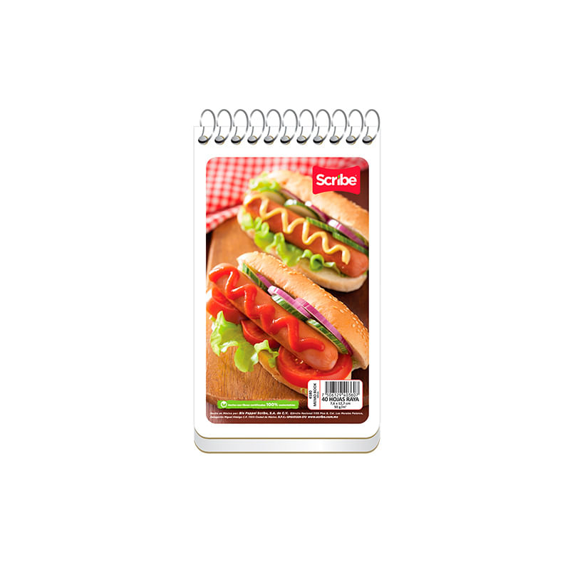 LIBRETA-ESPIRAL-BOLSILLO-40H-RAYAS-MEGA