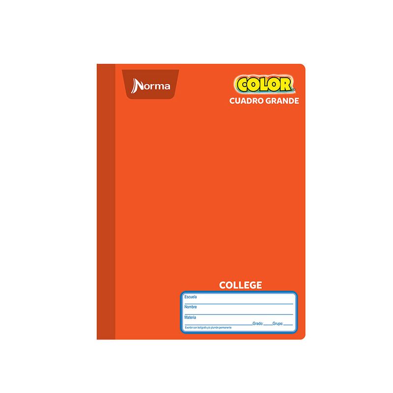 CUADERNO COSIDO COLLEGE 100H C-7 NORMA COLOR
