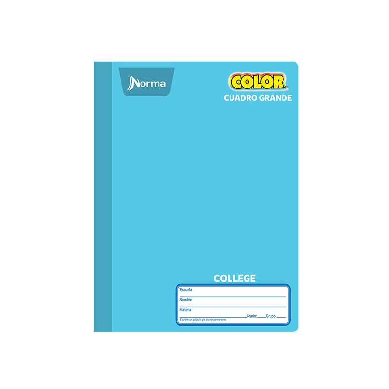 CUADERNO COSIDO COLLEGE 100H C-7 NORMA COLOR