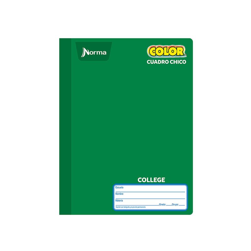 CUADERNO COSIDO COLLEGE 100H C-5 NORMA COLOR