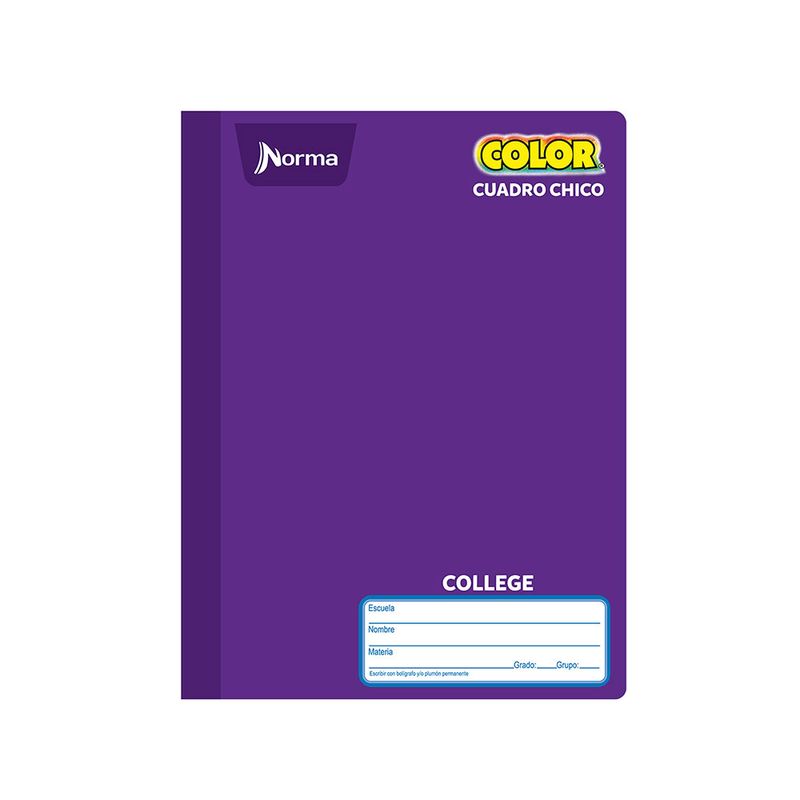 CUADERNO COSIDO COLLEGE 100H C-5 NORMA COLOR
