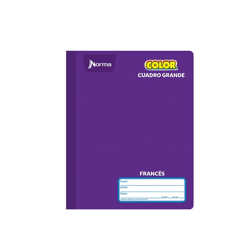 CUADERNO COSIDO FRANCES 100H C-7 NORMA COLOR
