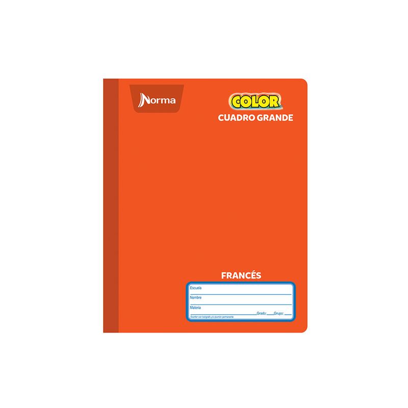 CUADERNO COSIDO FRANCES 100H C-7 NORMA COLOR