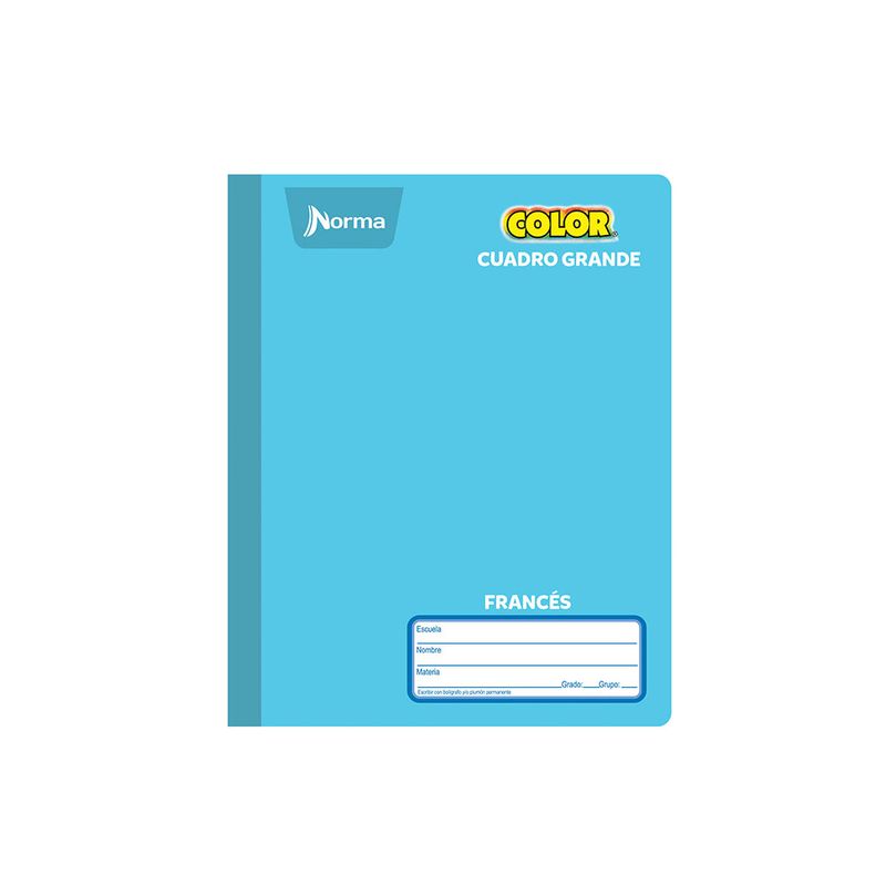 CUADERNO COSIDO FRANCES 100H C-7 NORMA COLOR