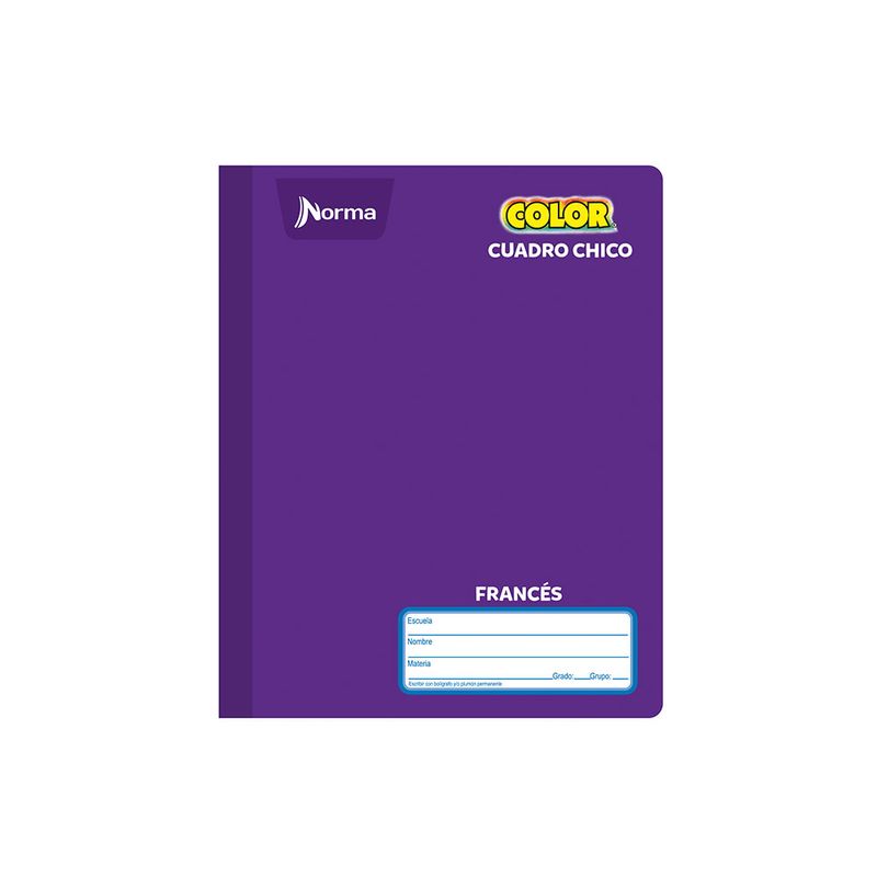 CUADERNO COSIDO FRANCES 100H C-5 NORMA COLOR
