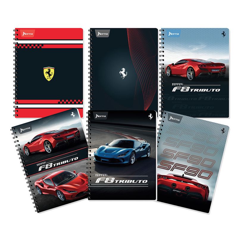 CUADERNO PROFESIONAL 100H RAYAS FERRARI