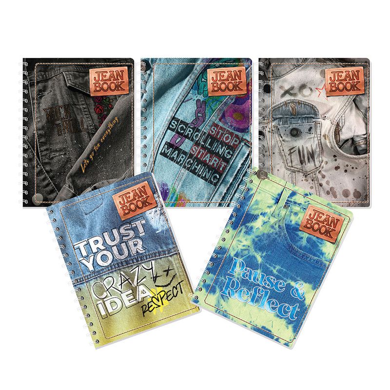 CUADERNO ESPIRAL FRANCES 100H RAYAS JB REVOLUTION