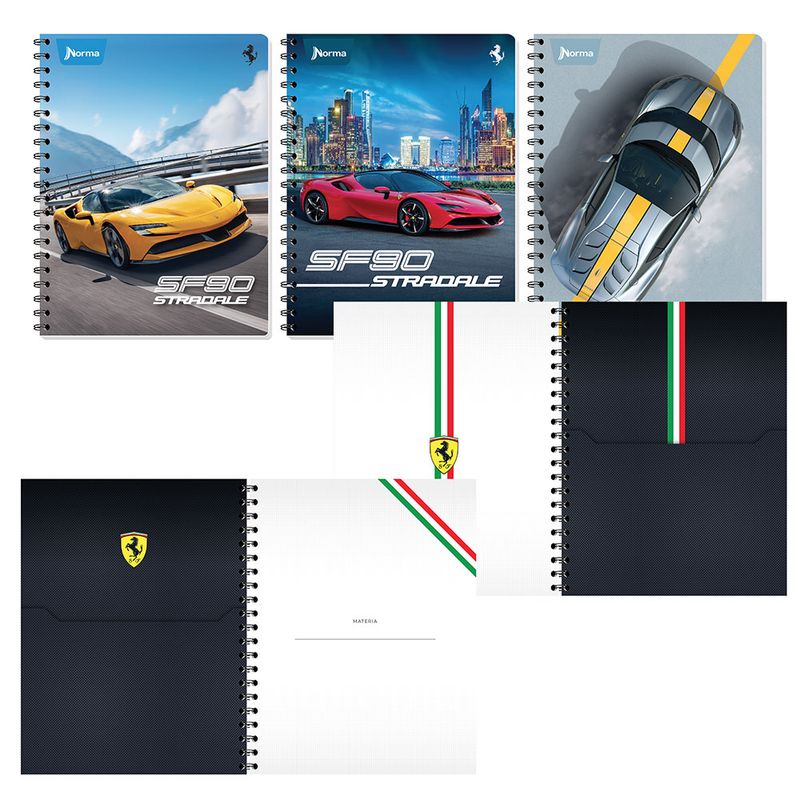 CUADERNO PROFESIONAL 100H C-7 FERRARI