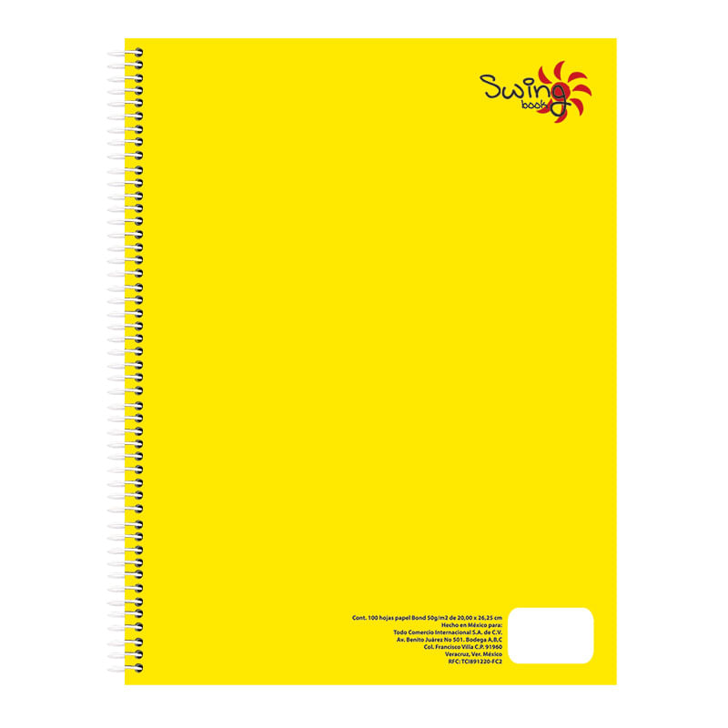 CUADERNO PROFESIONAL 100H RAYAS SWING COOL