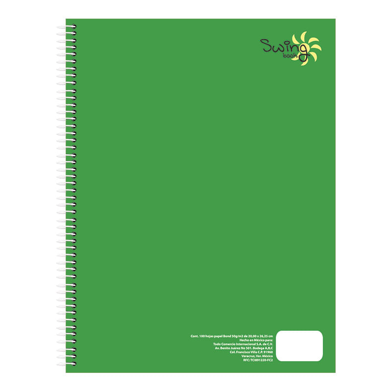 CUADERNO PROFESIONAL 100H C-7 SWING COOL