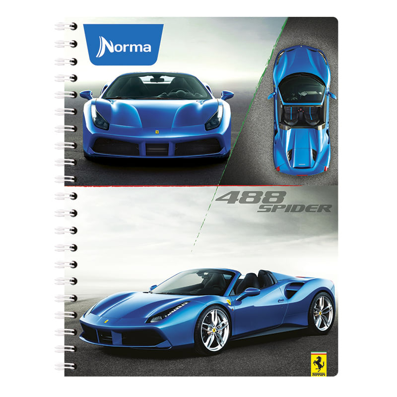 CUADERNO PROFESIONAL 200H RAYAS FERRARI