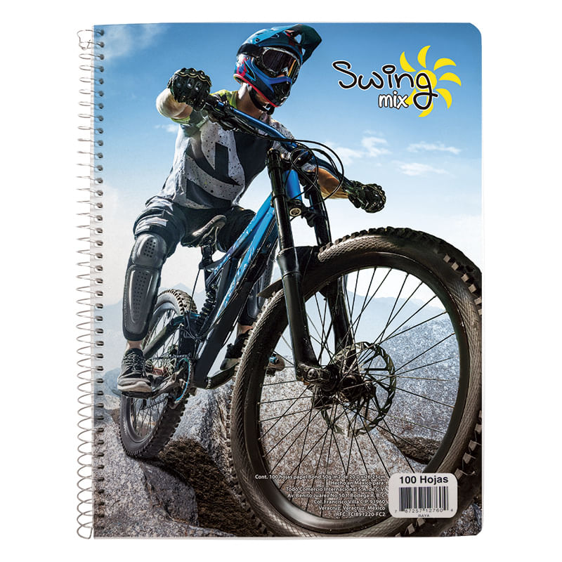 CUADERNO PROFESIONAL 100H RAYAS SWING MIX