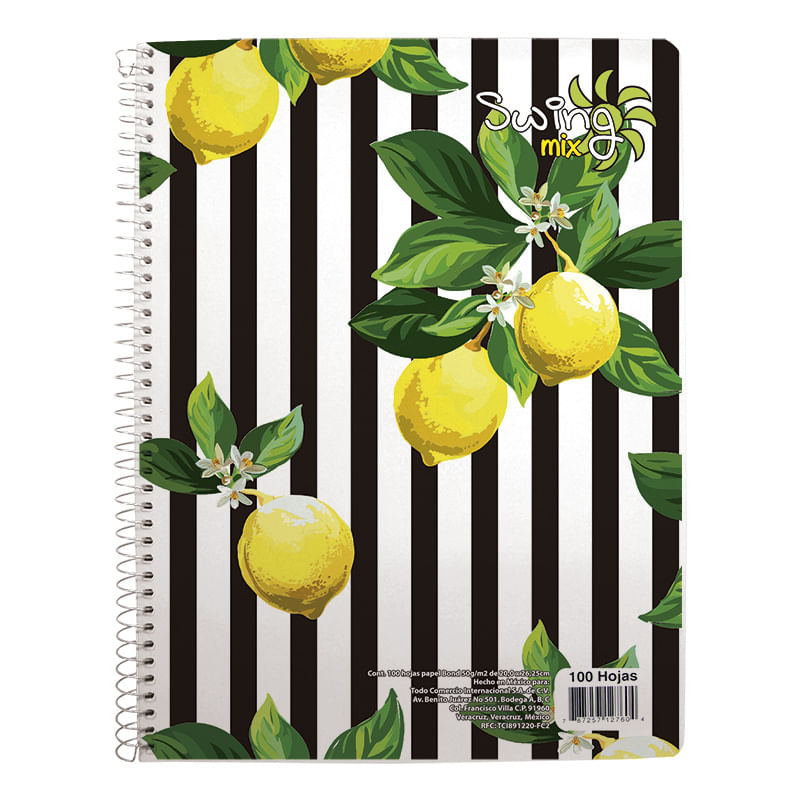 CUADERNO PROFESIONAL 100H BLANCO SWING MIX
