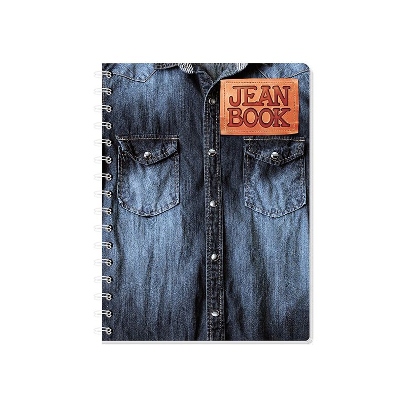 CUADERNO ESPIRAL FRANCES 100H RAYAS JEAN BOOK