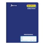 CUADERNO COSIDO PROFESIONAL 100H D/R NORMA COLOR