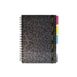 CUADERNO ESPIRAL COLLEGE 96H RAYAS LEOPARDO PD