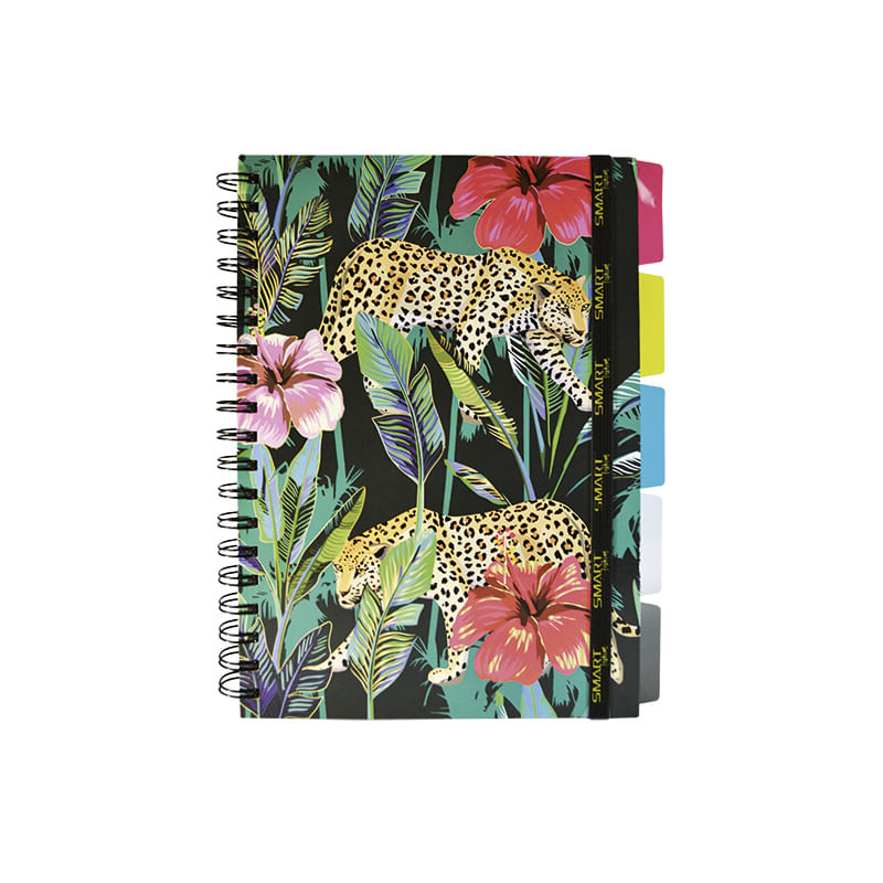 CUADERNO ESPIRAL COLLEGE 96H RAYAS LEOPARDO PD