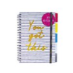 CUADERNO ESPIRAL COLLEGE 96H C-7 FLORAL PD