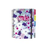 CUADERNO ESPIRAL COLLEGE 96H C-7 FLORAL PD