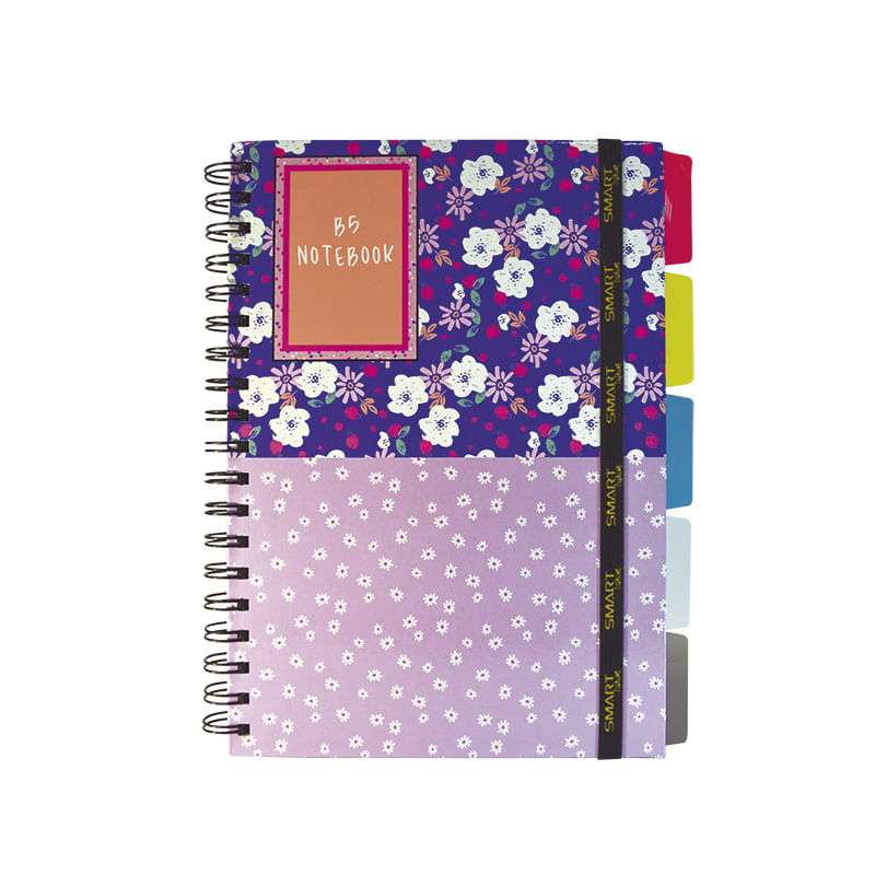 CUADERNO ESPIRAL COLLEGE 96H C-7 FLORAL PD
