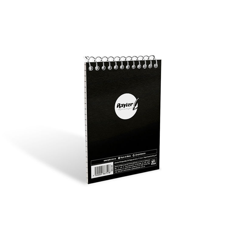 LIBRETA ESPIRAL BOLSILLO 40H RAYAS